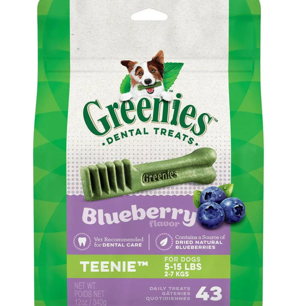 Greenies Teenie Blueberry Dental Dog Chews, 43 Count