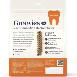 Groovies Original Dental Chews for Small Dogs 5-15 lbs