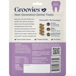 Groovies Salmon Flavor Dental Treats for Cats (7.05 oz)
