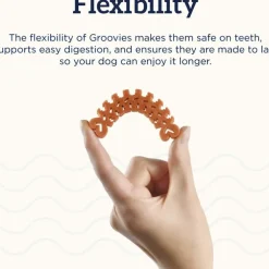 Groovies Senior Dental Chews for Extra Large Dogs 51-100+ lbs