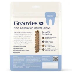 Groovies Senior Dental Chews for Extra Large Dogs 51-100+ lbs