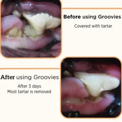 Groovies Senior Dental Chews for Extra Large Dogs 51-100+ lbs