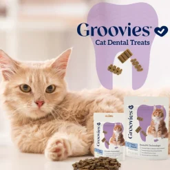 Groovies Tuna Flavor Dental Treats for Cats (7.05 oz)