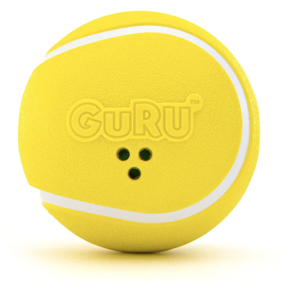 GURU Giggling Tennis Ball Dog Toy, Large