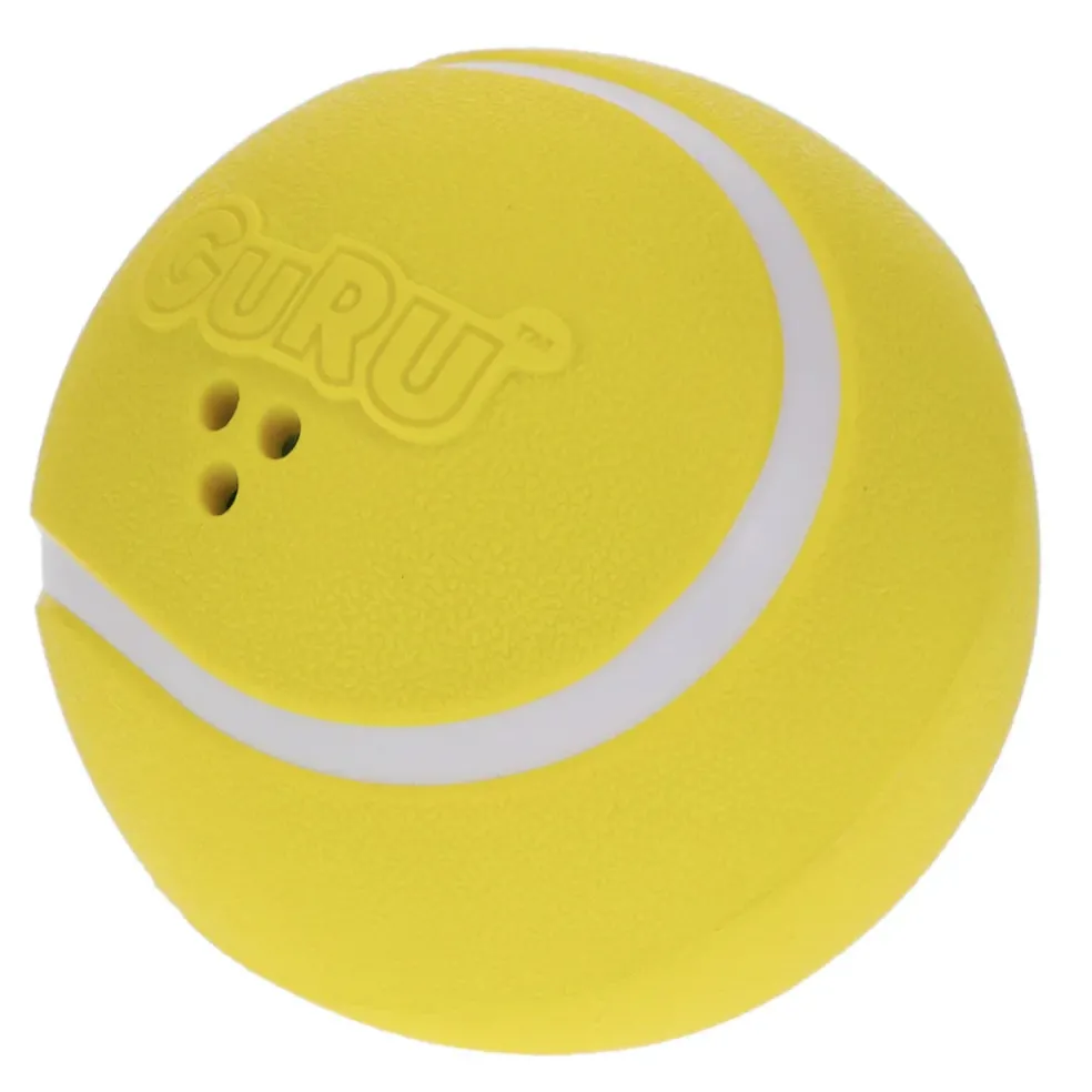 GURU Giggling Tennis Ball Dog Toy, Large