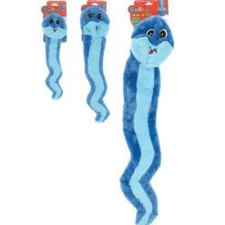 GURU Hide-A-Tail Snake Plush Puzzle Dog Toy, Blue