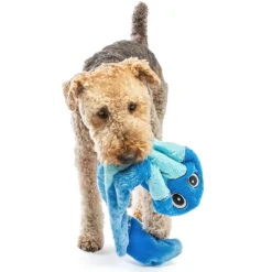 GURU Hide-A-Tail Snake Plush Puzzle Dog Toy, Blue