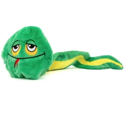 GURU Hide-A-Tail Snake Plush Puzzle Dog Toy, Green
