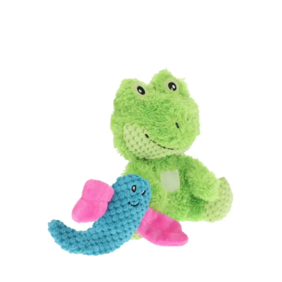 GURU Loveys Dog Toy, Frog, Medium