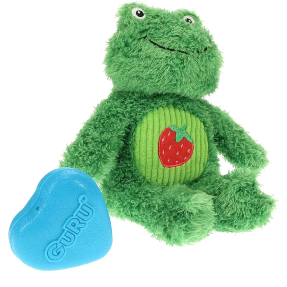 GURU Soft Scents Plush Dog Toy Frog, Medium