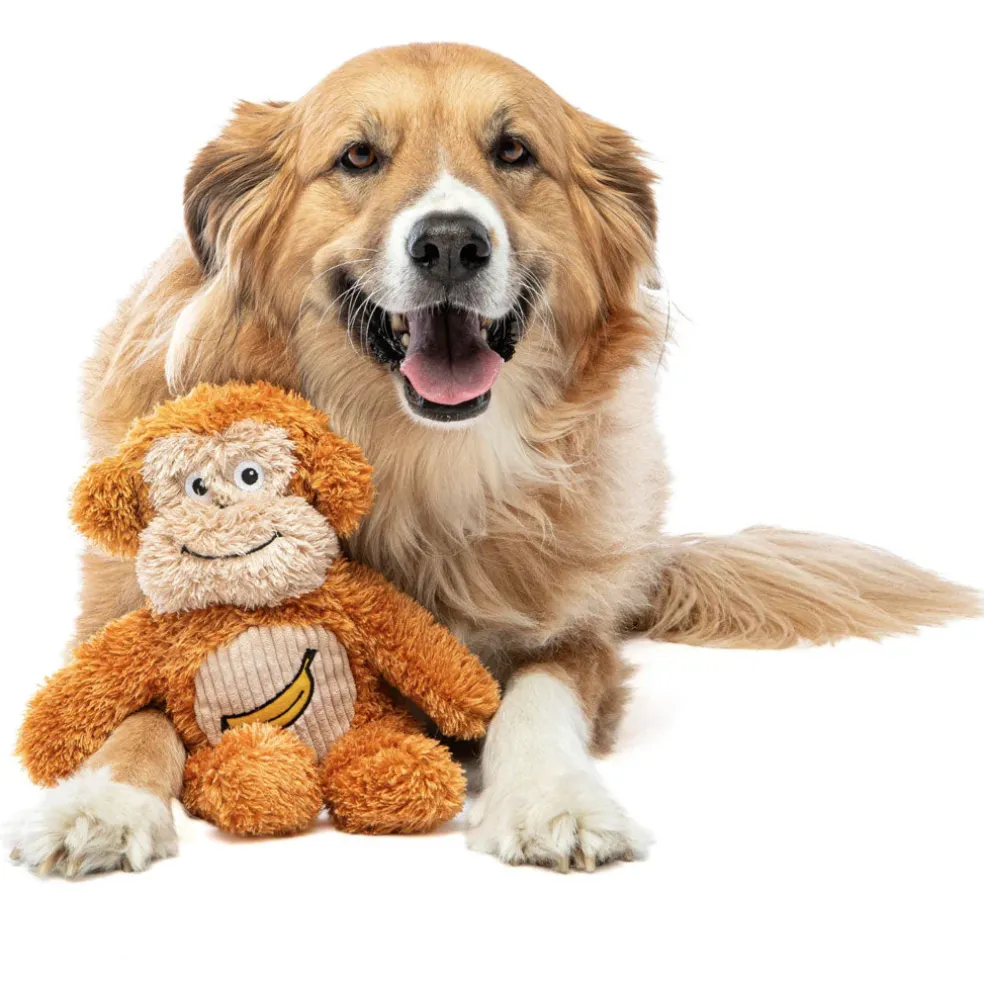 GURU Soft Scents Plush Dog Toy Monkey, Medium