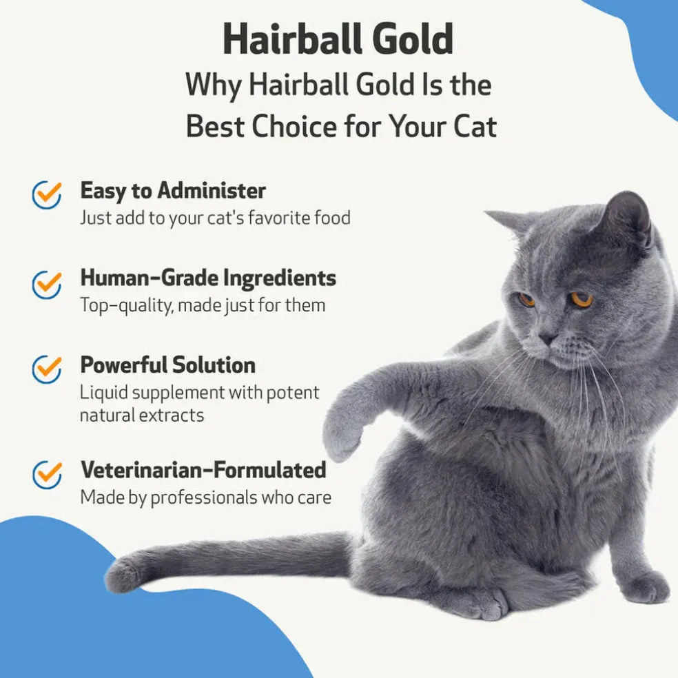 Hairball Gold- Help for Cat Hairballs (2 oz)