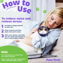 Happy Hoodie Calming Cap For Dogs PURPLE -2 pack ( 1 large 1 small)