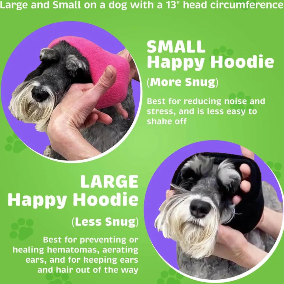 Happy Hoodie Calming Cap For Dogs PURPLE -2 pack ( 1 large 1 small)