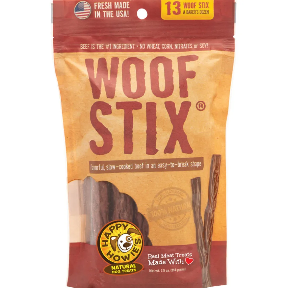 Happy Howies Beef Woof Stix Treats For Dogs (13 woof stix)