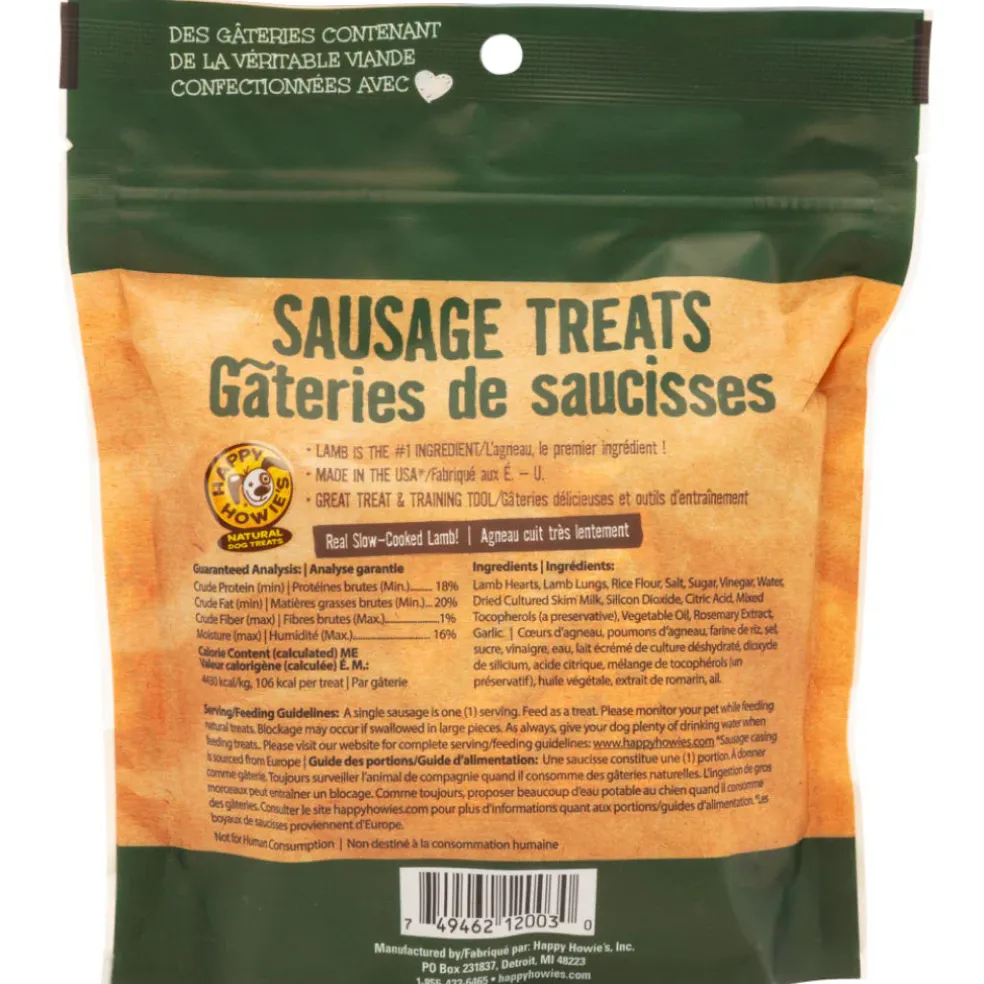 Happy Howies Lamb Sausage Treats for Dogs (13 sausages)