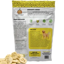 Happy Olly Happy Olly Freeze Dried Banana Slices- Single Ingredient Dog Treats, 2-oz
