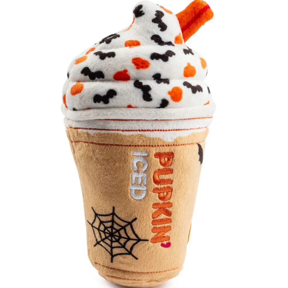 Haute Diggity Dog Pupkin' Donuts Ice Cup Halloween Dog Toy