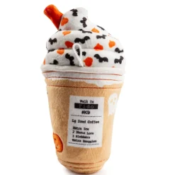 Haute Diggity Dog Pupkin' Donuts Ice Cup Halloween Dog Toy