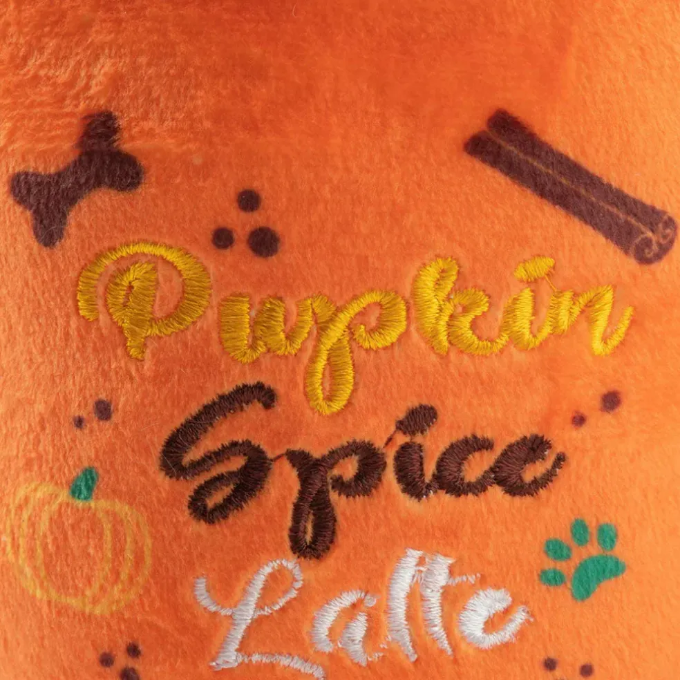 Haute Diggity Dog Pupkin' Spice Latte Mug Halloween Fall Dog Toy