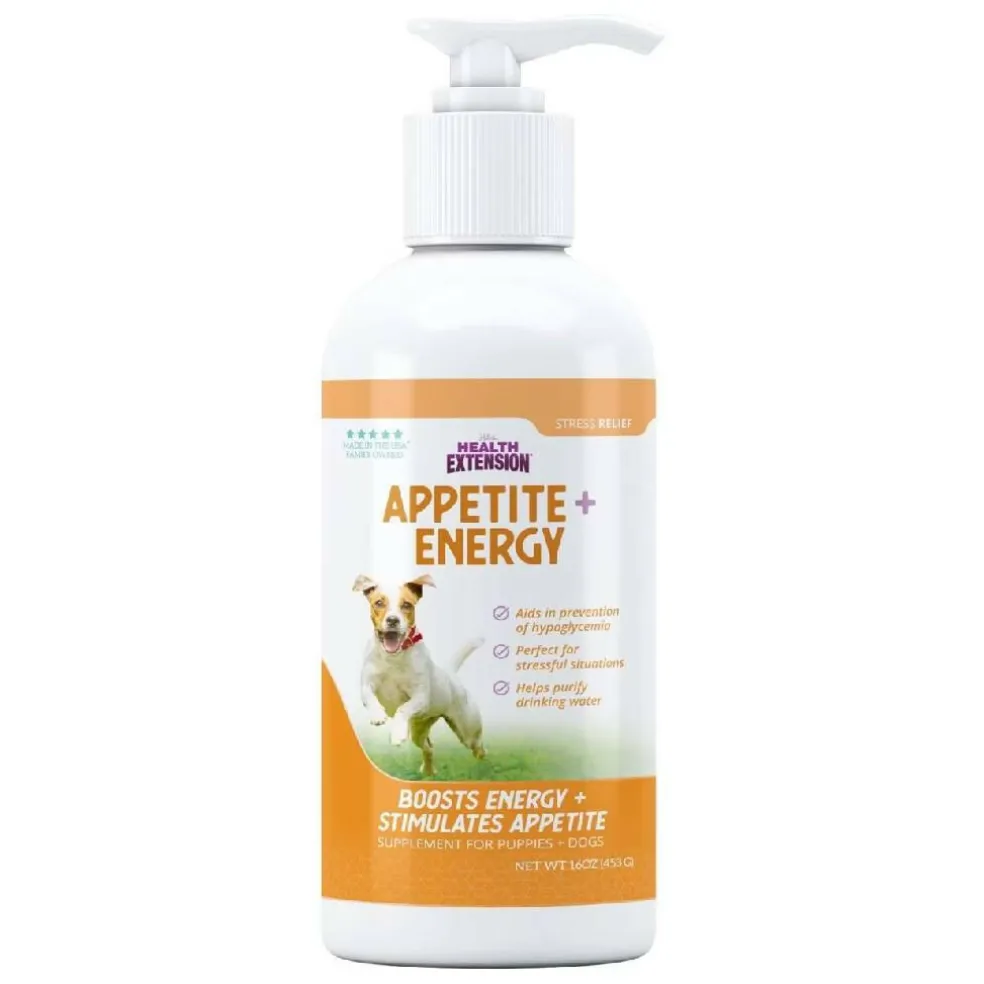 Health Extension Appetite + Energy Stress Relief Supplement For Dogs (16 oz)