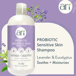 Health Extension Ari Probiotic Sensitive Skin Shampoo Lavender Plus Eucalyptus For Dogs, 16-oz