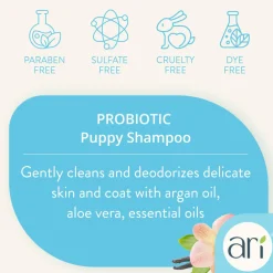 Health Extension Ari Probiotic Puppy Shampoo Vanilla & Almond, 16-oz