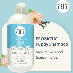 Health Extension Ari Probiotic Puppy Shampoo Vanilla & Almond, 16-oz