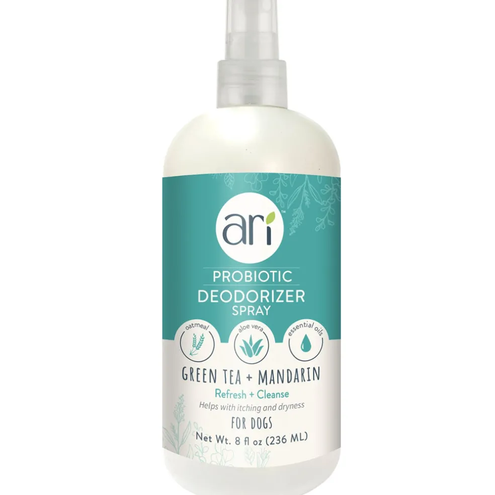 Health Extension Ari Probiotic Deodorizer Spray Green Tea & Mandarin For Dogs, 8-oz