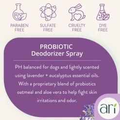 Health Extension Ari Probiotic Deodorizer Spray Lavender & Eucalyptus For Dogs, 8-oz