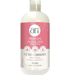 Health Extension Ari Probiotic Flea & Tick Shampoo Tea Tree & Lemongrass For Dogs, 16-oz
