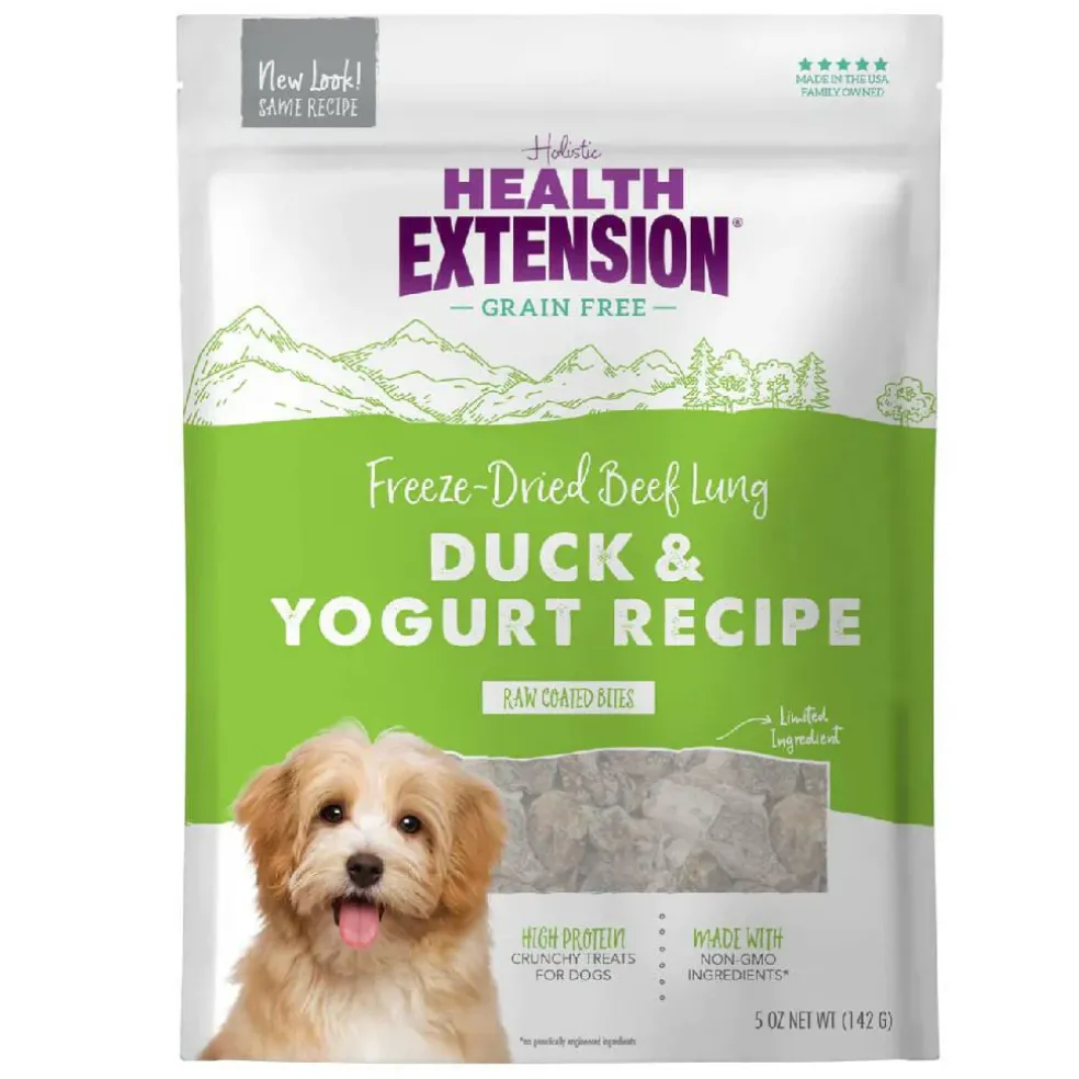 Health Extension Bully Puffs Duck & Yogurt Dog Treats (5 oz)
