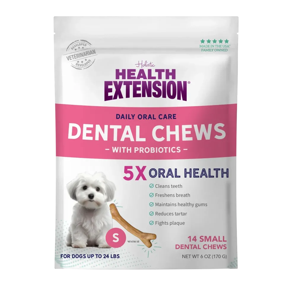 Health Extension Probiotic Dental Chews For Dogs