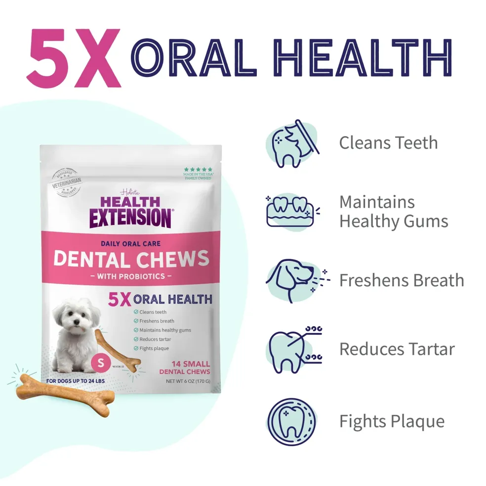 Health Extension Probiotic Dental Chews For Dogs