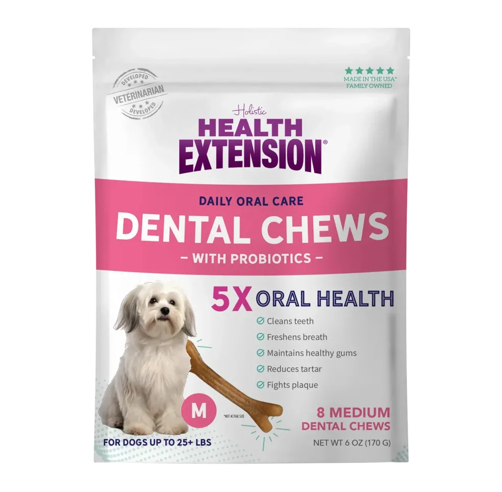 Health Extension Probiotic Dental Chews For Dogs