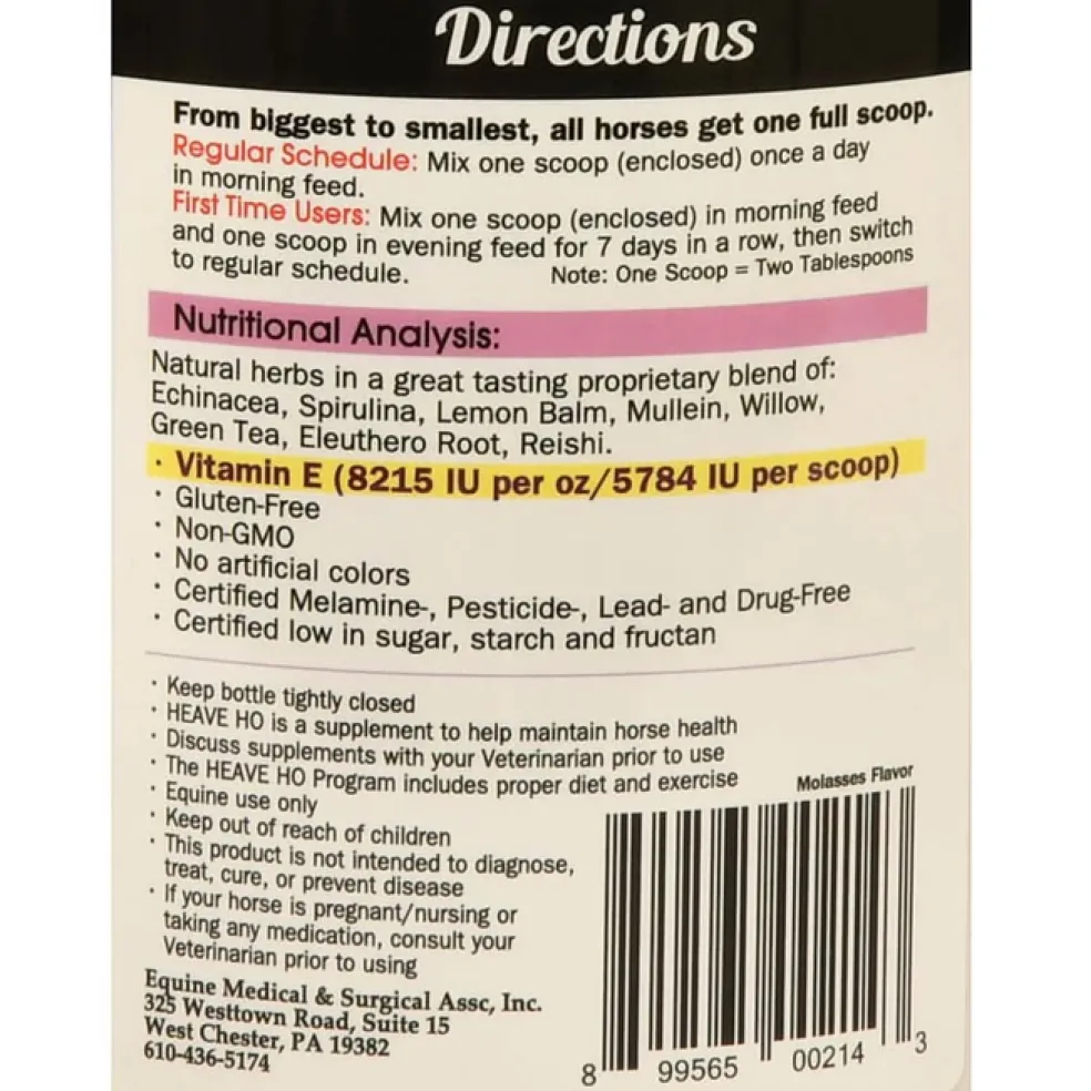 Heave Ho for Allergies, COPD & Coughing in Horses with Molasses