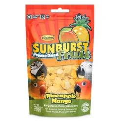 Higgins Sunburst Freeze Dried Fruit Pineapple Mango Treats For Birds 0.5 oz