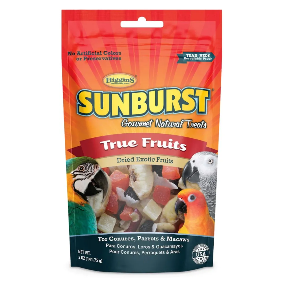 Higgins Sunburst True Fruits Treats For Birds 5 oz