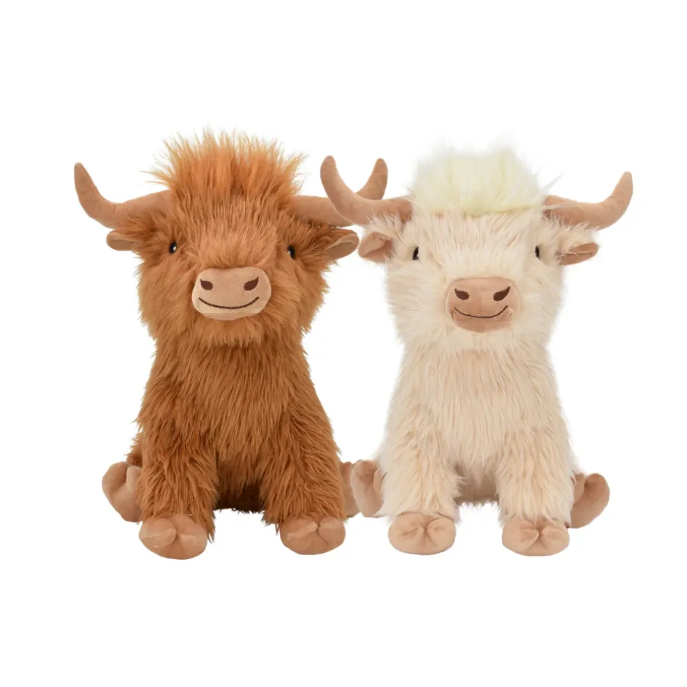 Highland Cow Toy for Dogs, Assorted Colors