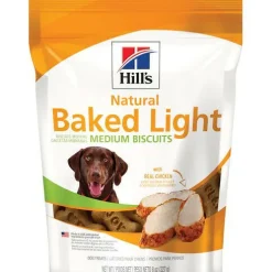 Hill's Natural Baked Light Biscuits with Real Chicken Dog Treats, Medium (8 oz)