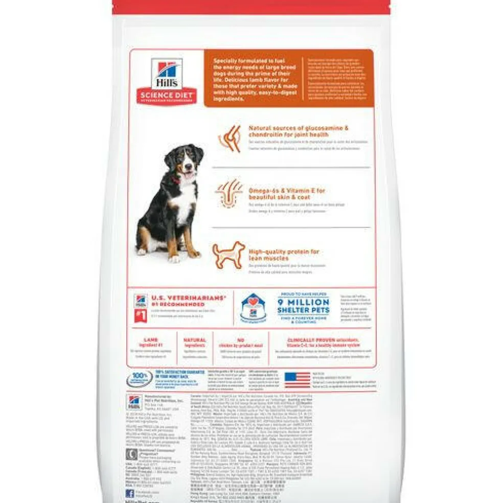 Hill's Science Diet Adult Large Breed Dry Dog Food, Lamb Meal & Brown Rice Recipe, 33 lb Bag