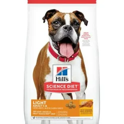 Hill's Science Diet Adult Light Dry Dog Food with Chicken Meal & Barley, 15 lb Bag