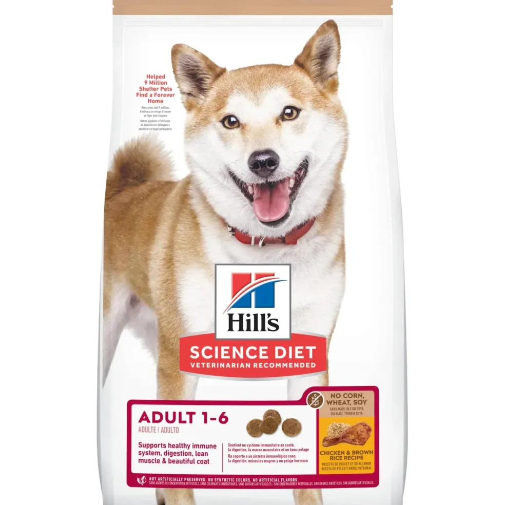 Hill's Science Diet Adult No Corn, Wheat or Soy Dry Dog Food, Chicken Recipe