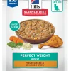 Hill's Science Diet Adult Perfect Weight Vegetables & Chicken Stew Recipe Wet Food For Cats (2.8 oz x 24 pouches)