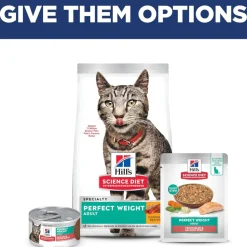 Hill's Science Diet Adult Perfect Weight Vegetables & Salmon Stew Recipe Wet Food For Cats (2.8 oz x 24 pouches)