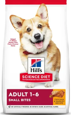 Hill's Science Diet Adult Small Bites Dry Dog Food, Chicken & Barley Recipe