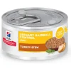 Hill's Science Diet Adult Urinary & Hairball Control Turkey Stew Recipe Wet Cat Food (2.9oz x 24 cans)