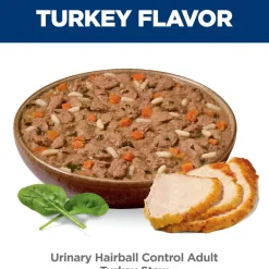 Hill's Science Diet Adult Urinary & Hairball Control Turkey Stew Recipe Wet Cat Food (2.9oz x 24 cans)