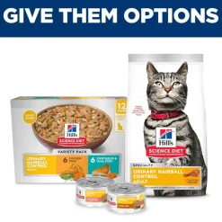 Hill's Science Diet Adult Urinary & Hairball Control Turkey Stew Recipe Wet Cat Food (2.9oz x 24 cans)