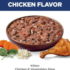 Hill's Science Diet Kitten Chicken & Vegetables Stew Wet Cat Food (2.8 oz x 24 pouches)